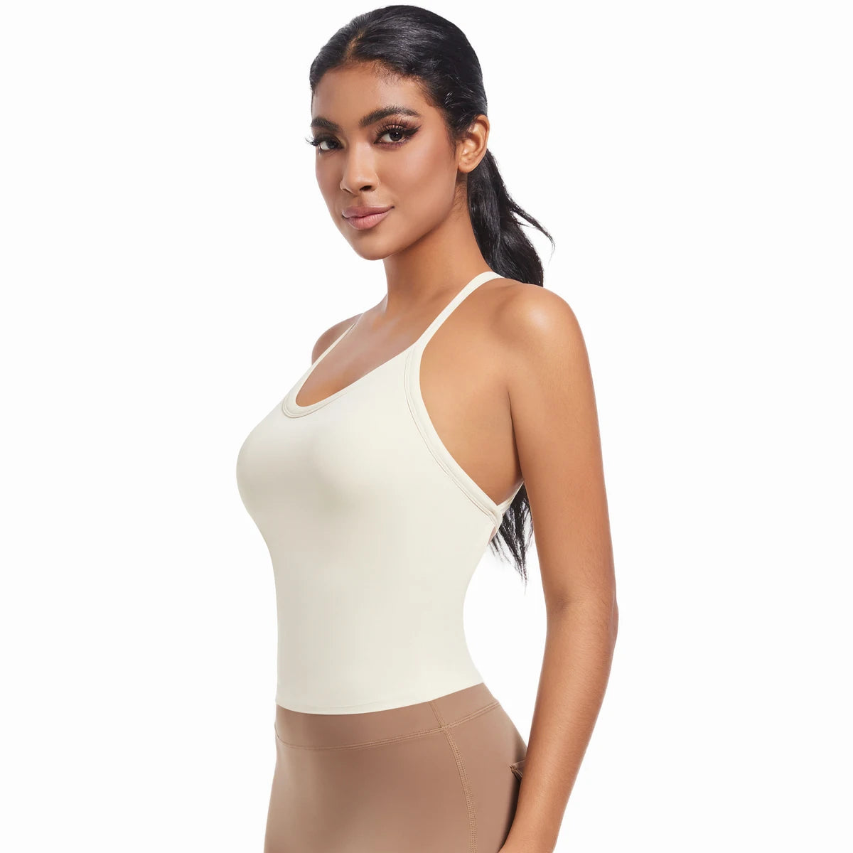 Yoga Bra Underwear Women Summer Shockproof Bra Beautiful Back Sports Running External Wear Training Fitness Yoga Tank Top Bra
