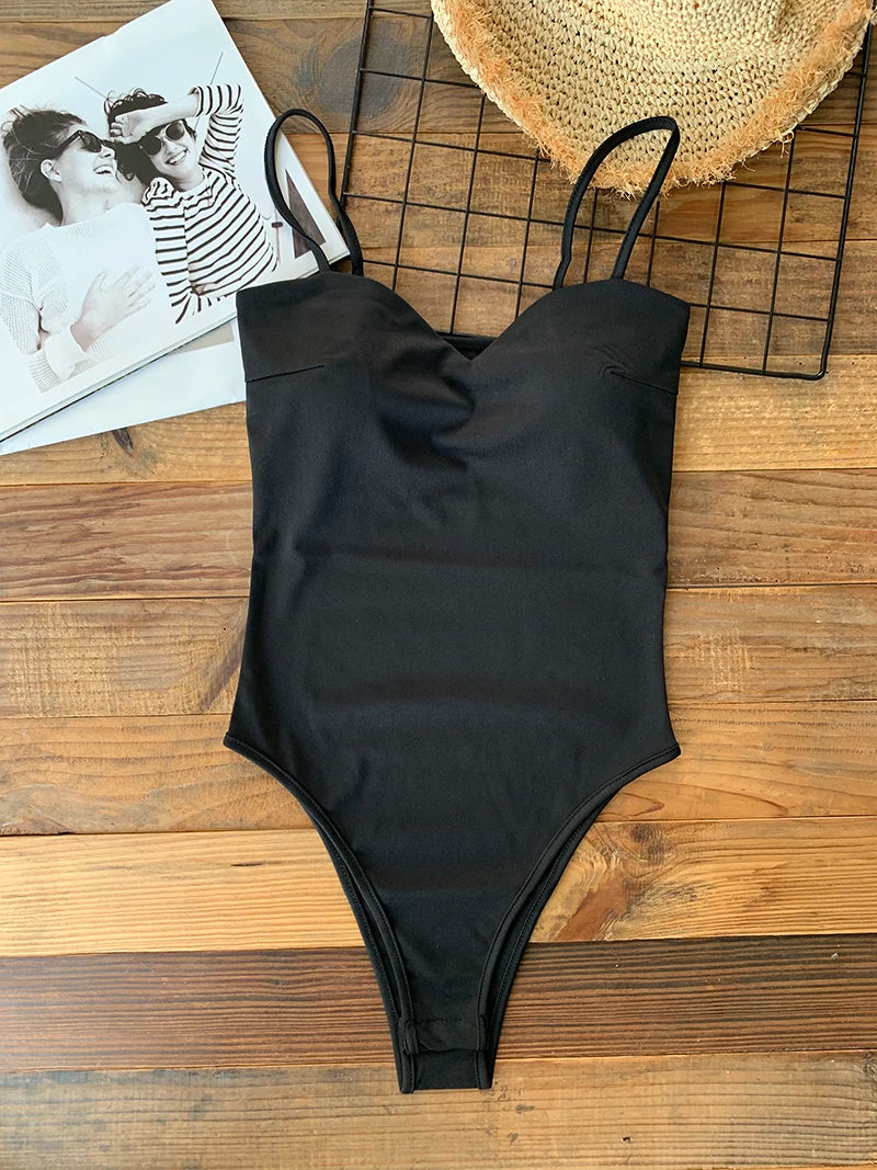 Elegant Black Bodysuit Knitted Top for Women Summer Body Ladies Spaghetti Straps Bodycon Bodysuits Women's One-Piece Suit White