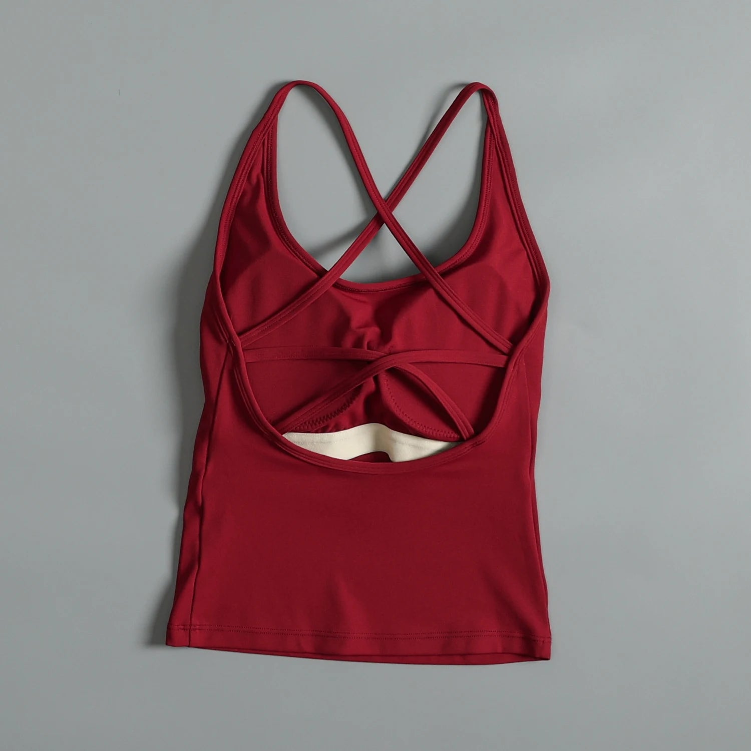 Sexy beautiful back sports vest for women with summer chest pad shockproof fitness lingerie wearing suspender Pilates yoga top