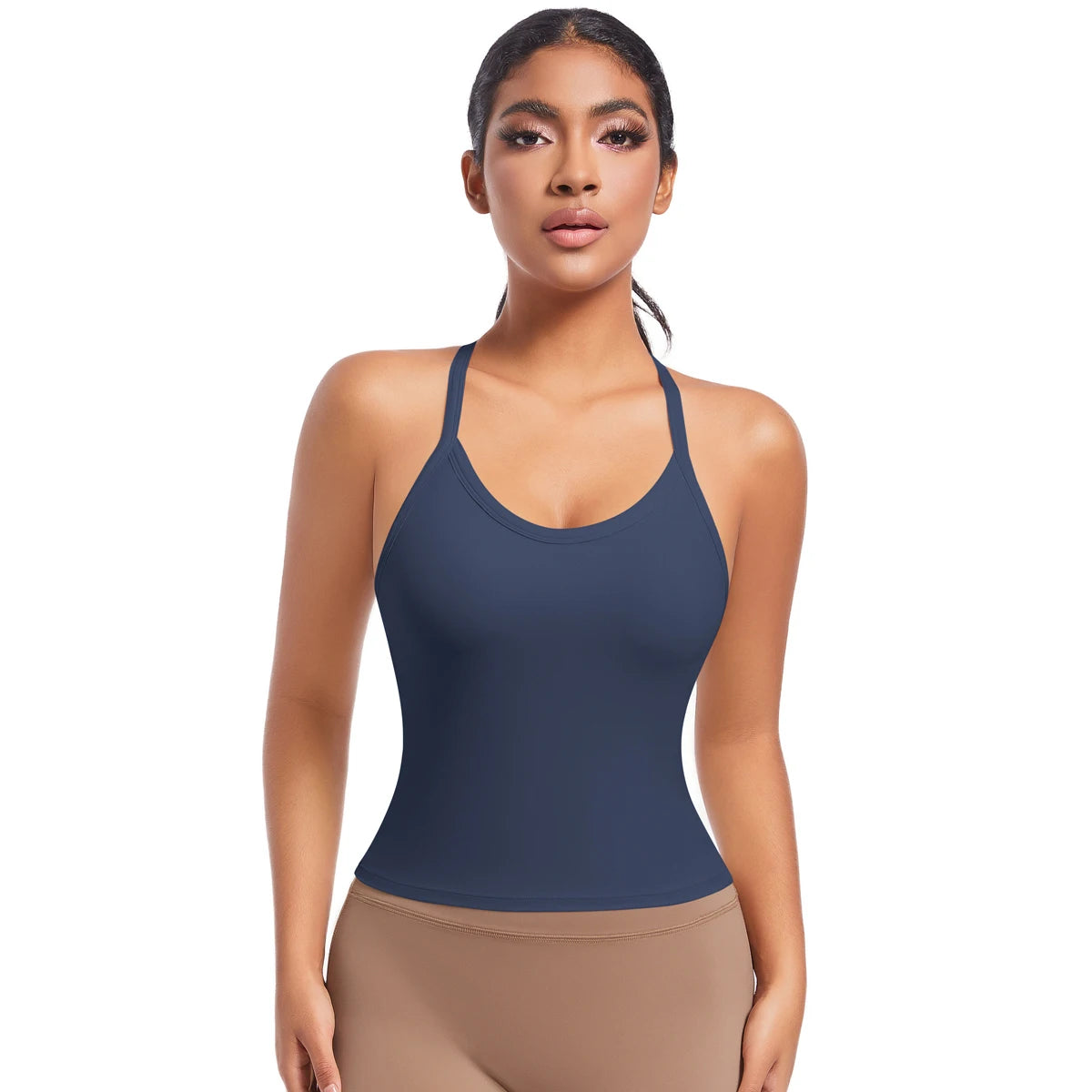 Yoga Bra Underwear Women Summer Shockproof Bra Beautiful Back Sports Running External Wear Training Fitness Yoga Tank Top Bra