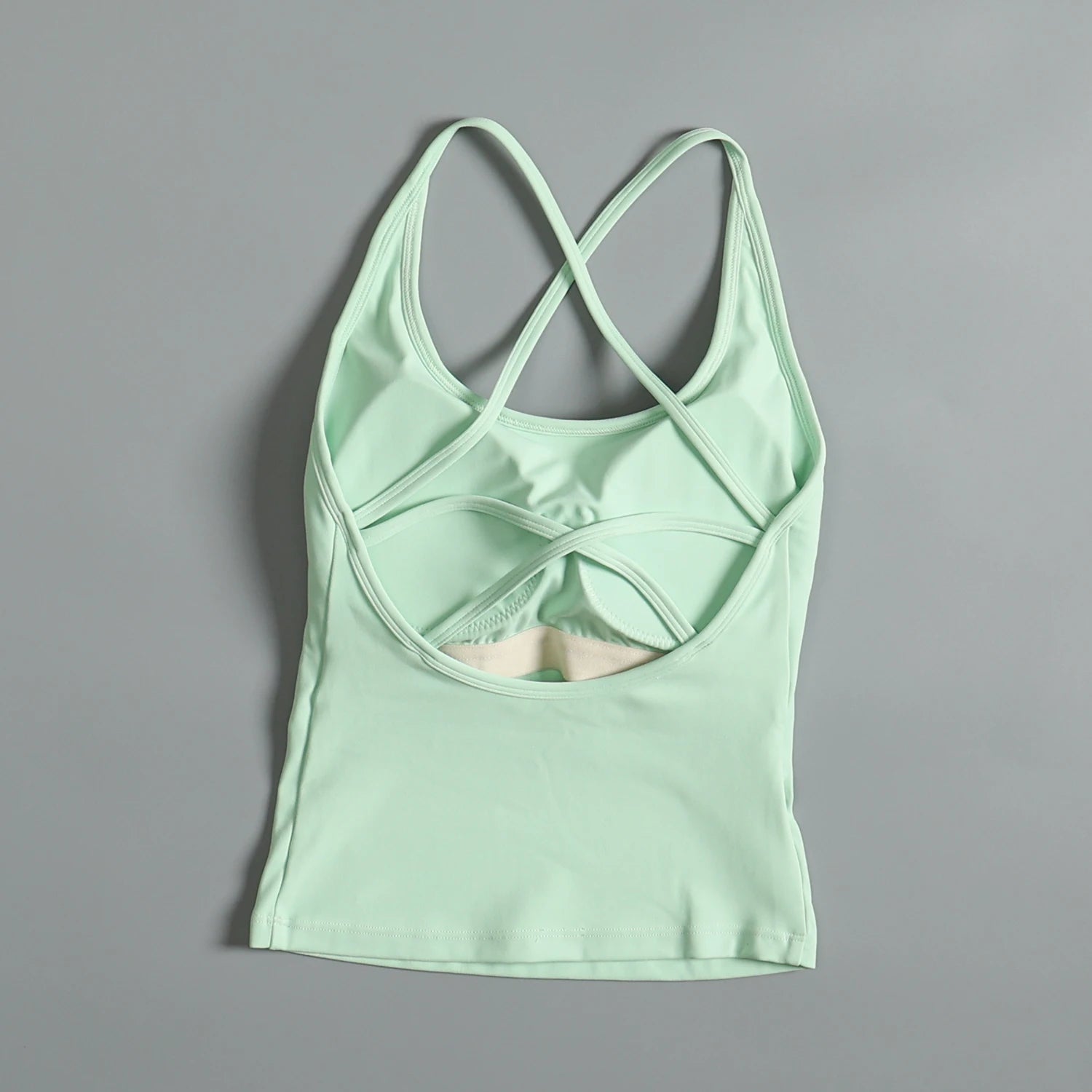 Sexy beautiful back sports vest for women with summer chest pad shockproof fitness lingerie wearing suspender Pilates yoga top